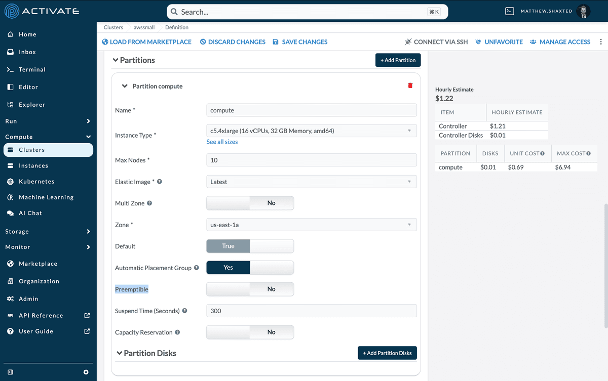 Spot Instance Optimization Screenshot