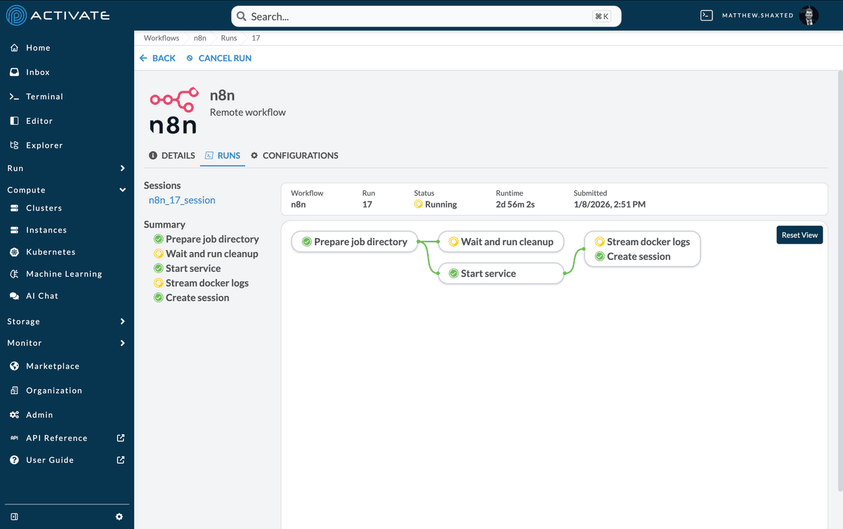 Visual Workflow Builder Screenshot