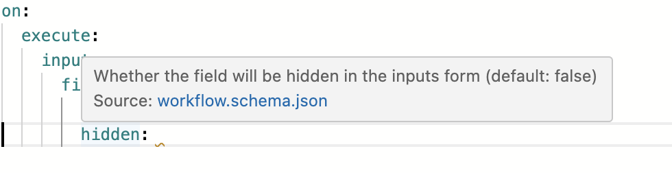 Screenshot of description tooltip