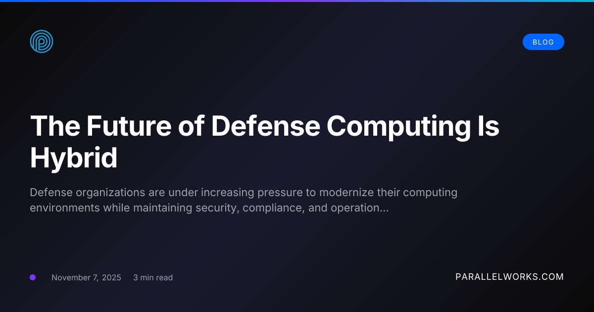 The Future of Defense Computing Is Hybrid | Blog