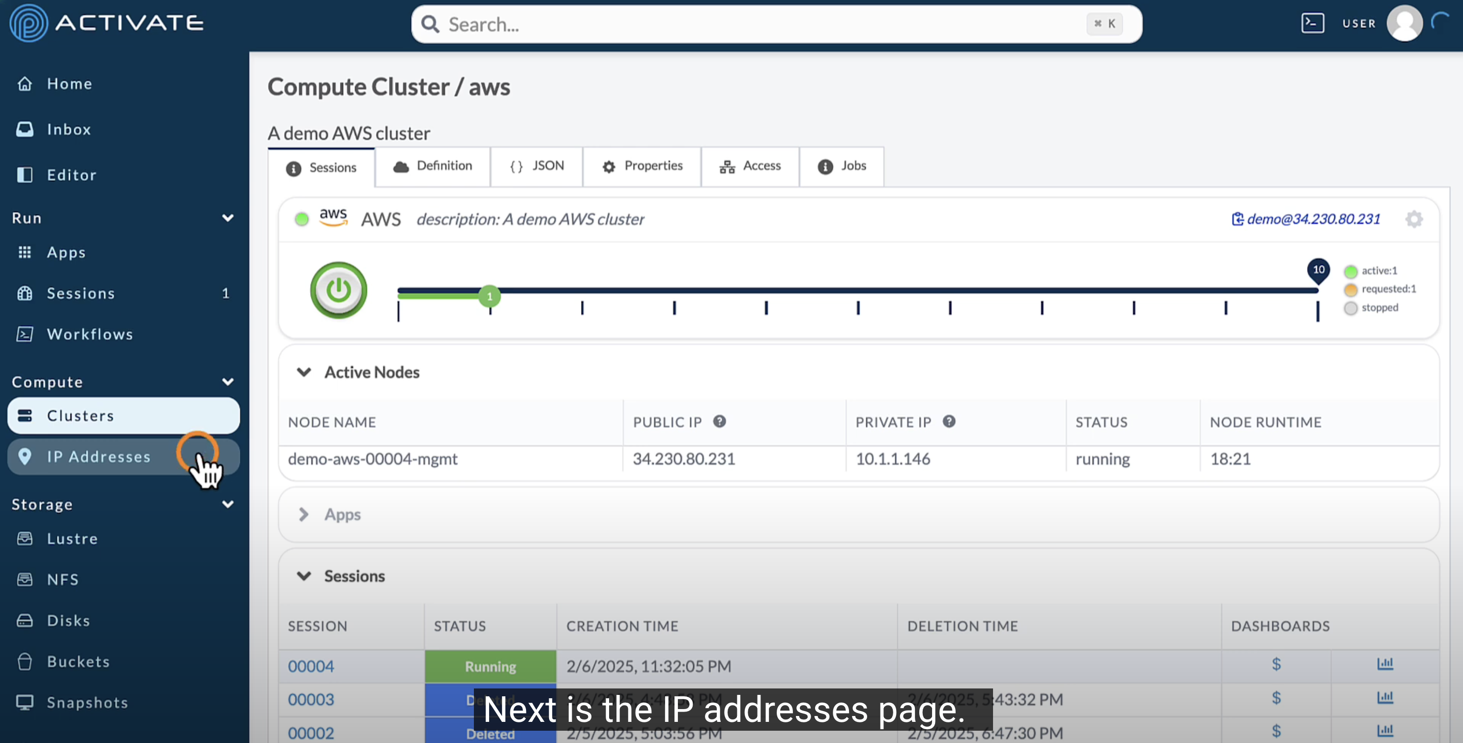Navigating the ACTIVATE Platform